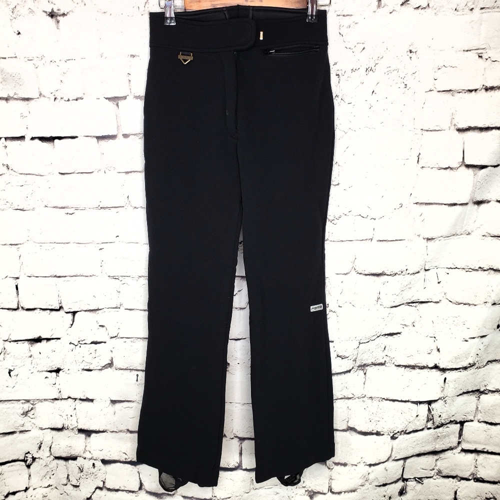 Fera Skiwear Black Stirrup Snowboard Ski Pants 6S